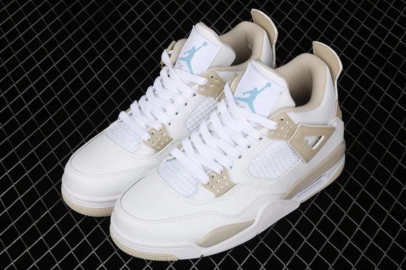 All categories Air Jordan Jordan series basketball shoes Air Jordan 4 G version Air Jordan 4 "Linen" AJ4 Joe 4 beach white gold 487724-118